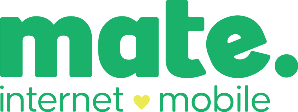 Mate Logo 2021 Internet Mobile Green Yellow Heart
