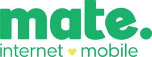 Mate Logo 2021 Internet Mobile Green Yellow Heart
